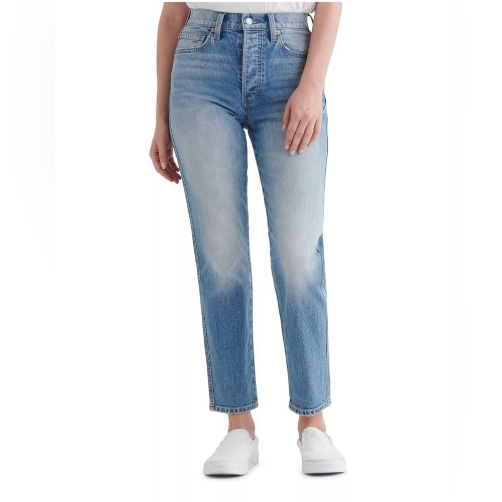 Lucky Brand High Rise Mom Denim Jeans Drew Size 10/30 Ankle NWT Button Fly